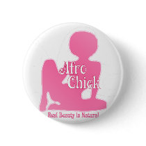 Afro Chick Pk Natural Beauty buttons