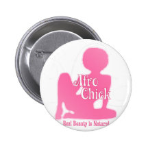 Afro Chick Pk Natural Beauty Buttons