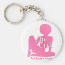 Afro Chick Pk Natural Beauty Keychain