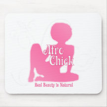 Afro Chick Pk Natural Beauty Mouse Pads