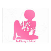 Afro Chick Pk Natural Beauty Post Cards