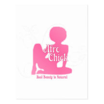 Afro Chick Pk Natural Beauty Postcards