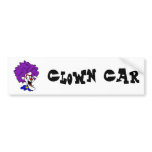 Afro Clown Bumper Sticker