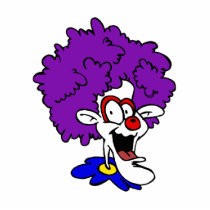 Afro Clown Acrylic Cut Out