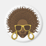 Afro Cool Fridge Magnets