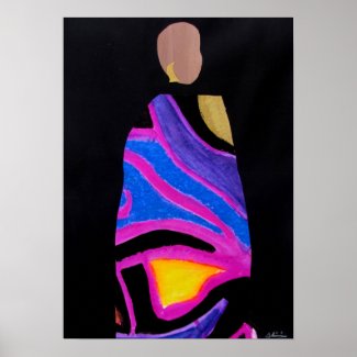 Afro Diva print by Alicia L. McDaniel Poster