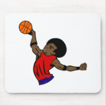 Afro dude basketball mouse pad