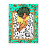 Afro Girl 8 Pk. Postcards