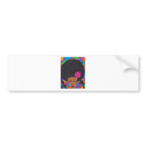 Afro Girl Bumper Stickers