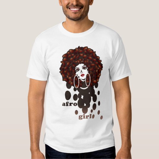 afro girl TShirt Zazzle