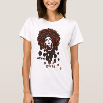 illustration, music, club, hiphop, pop, funny, humorous, vintage, cool, street, colorful, cute, rock, girl, diva, lady, afro, female, hip-hop, rap, house-music, techno, house music, hip hop, sista, Shirt with custom graphic design