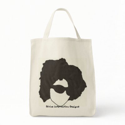 Afro Glasses Grocery Tote Bag by DivineIntervention
