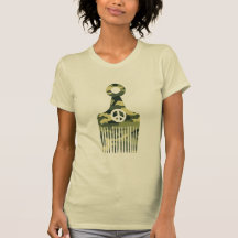 Afro Hair Peace Camo Shirts