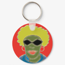 Afro-Left keychains by tribalrealities Afro-Left keychains
