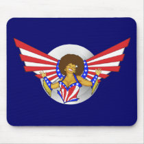 Afro Love Angel Mousepad