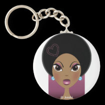 Afro Love keychains