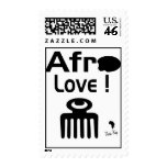 Afro Love !  Postage Stamp stamps