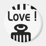Afro Love with  DUAFE Fridge Magnets