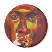 Afro Refrigerator Magnet