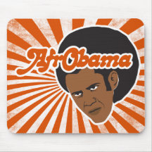 Afro Obama Mousepads