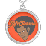 Afro Obama Necklace