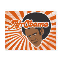 Afro Obama Postcards