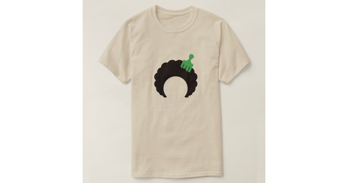 afro pick t shirt