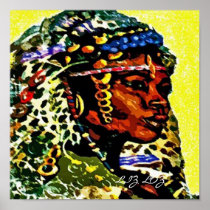 AFRO PRINCESS BY LIZ LOZ POSTER