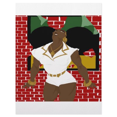 Afro Puffs Pinups 4 (Sketchbook Pro) Letterhead by Euvari