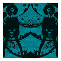 Afro Queen Blue posters