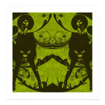 Afro Queen Green posters