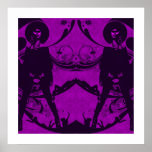 Afro Queen Purple posters