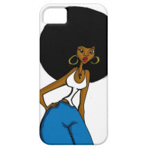 afro sister iphone case iPhone 5 cover