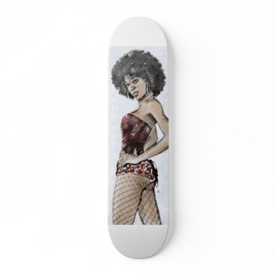 Afro Skateboard by Jaguar011