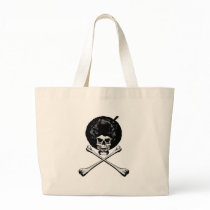 Afro Skull and Crossbones Bags