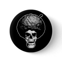 Afro Skull buttons