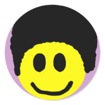 Afro Smiley Sticker