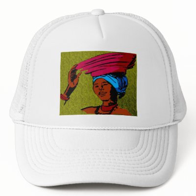 AFRO WOMAN TRUCKER HATS by AFROFUSION
