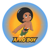 AfroBoy! Round Sticker