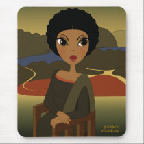 Afro'na Lisa Mousepad mousepads