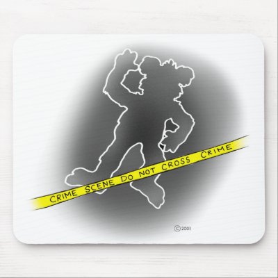 After a bad day, a worker bear takes a dive! mousepads by SuicidalTeddyBears