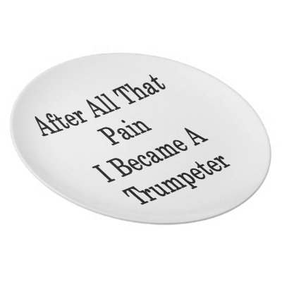 After All That Pain I Became A Trumpeter Party Plates by Supernova23a