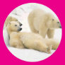 After Dinner Bear Round Sticker After Dinner Bear Round Sticker