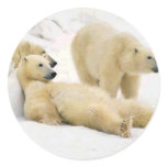 After Dinner Bear Round Sticker