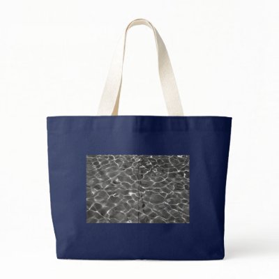 After Hockney - Black & White: Light on water Bag by RocklawnArts