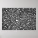 Light Reflections On Water: Black & White