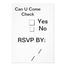 after invitation: RSVP CARDS