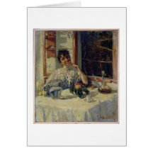 After Lunch at the Moncia, c.1900 Greeting Cards