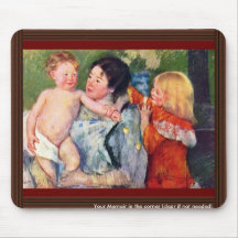 After The Bath By Cassatt Mary (Best Quality) Mousepad