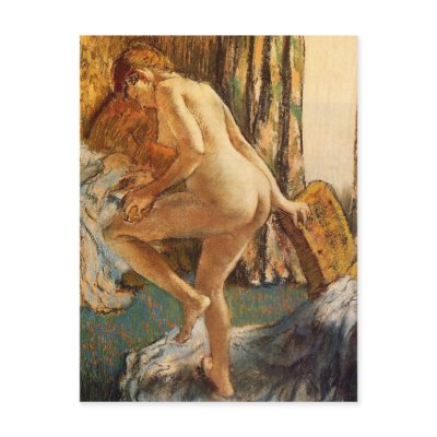 After the Bath in detail postcard by JustFineArts